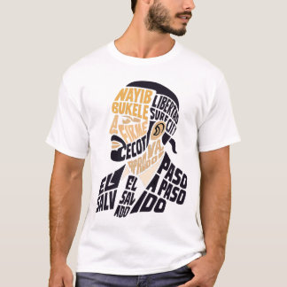 Camiseta bukele caligrama