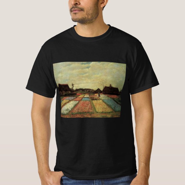 Camiseta Bulb Fields por Vincent van Gogh (Frente)