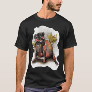 Camiseta Bulbo Pug Preto