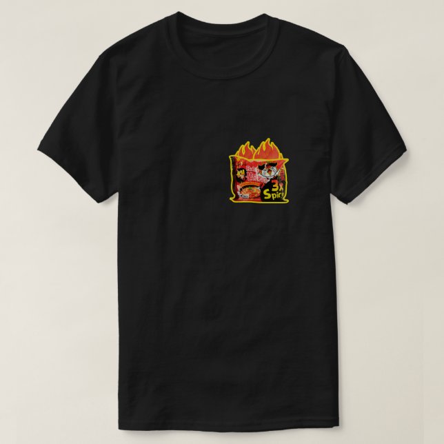 Camiseta "Buldak 3X RAMEN ÉPICÉ AU POULET CHAUD" par Match (Frente do Design)