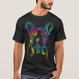 Camiseta Buldografia Tie Dye Word Art Frenchog G