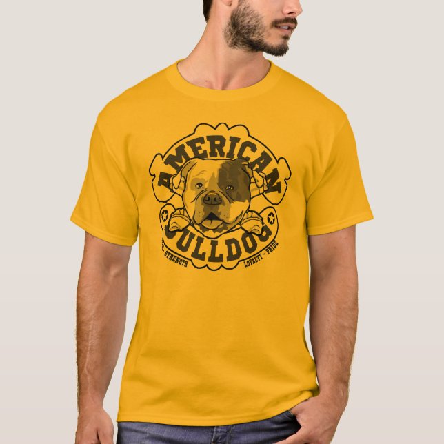 Camiseta buldogue americano (Frente)