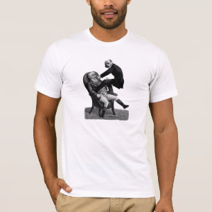 Camiseta Buldogue antropomórfico do Tshirt do dentista do