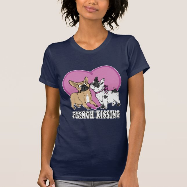 Camiseta (Buldogue) beijo francês (Frente)