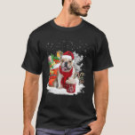 Camiseta Buldogue Christmas Santa Hat Eggnog Boots Snow Chr<br><div class="desc">Esta engraçada árvore apresenta uma design com a citação "O Natal do Bulldog Santa Hat Eggnog Boots Snow Natal Xmas". É o belo chá para pessoas que adoram Bulldog, Natal, Xmas, Cães, Papai Noel, Eggnog, botas, Papai Noel para qualquer feriado como 4 de julho, Natal, Dia de os pais, Dia...</div>