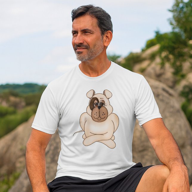 Camiseta Buldogue com Olhos Grandes (Criador carregado)
