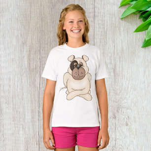 Camiseta Buldogue com Olhos Grandes
