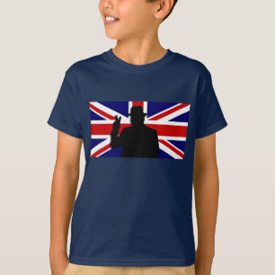 Camiseta Buldogue de Wiinston Churchill Ingleses