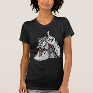 Camiseta buldogue do futebol