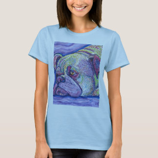 Camiseta buldogue do verão