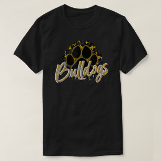 Camiseta Buldogue Dourado Black Cheetah School Sports Fan T