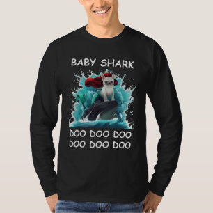 Camiseta Buldogue Francês  Baby Shark Doo Doo Doo