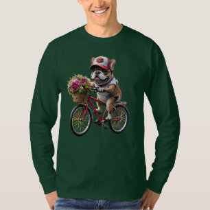 Camiseta Buldogue Francês Bicicleta French Bulldog