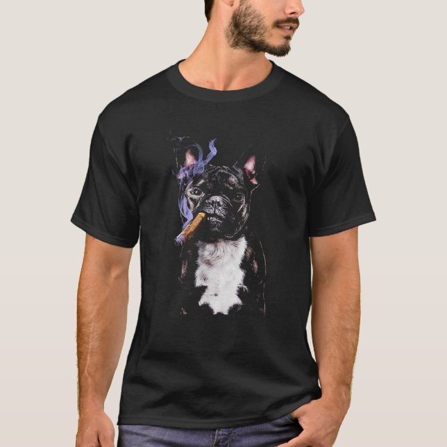Camiseta buldogue francês bonito (Frente)
