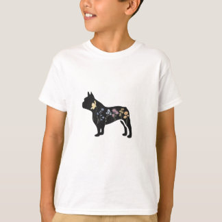 Camiseta Buldogue Francês de Flor Selvagem