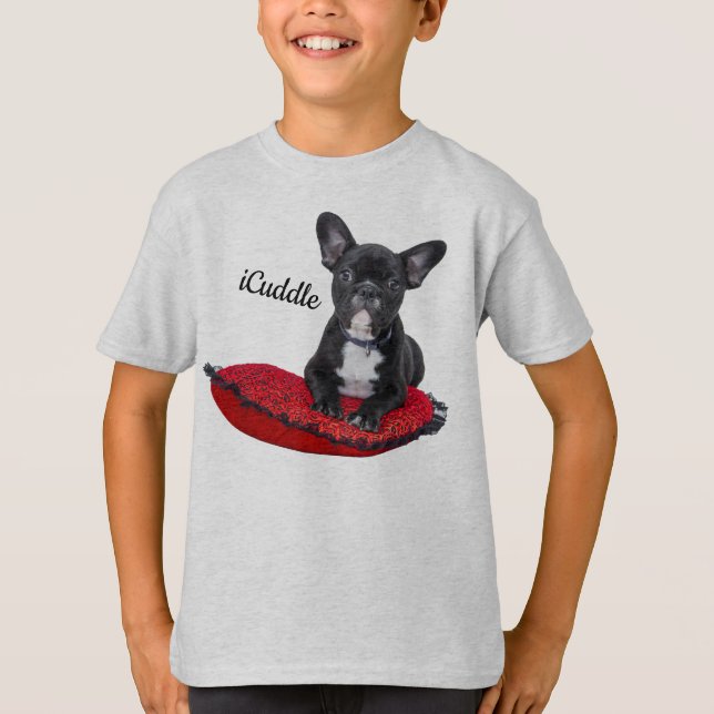 Camiseta Buldogue francês do iCuddle adorável (Frente)