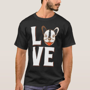 Camiseta Buldogue Francês Eu Amo Meu Cachorro Francês
