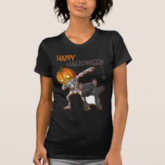 Camiseta Buldogue francês feliz do Dia das Bruxas