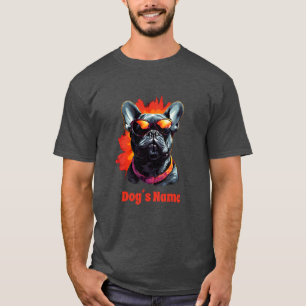 Camiseta Buldogue Francês legal com óculos Solares