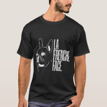 Buldogue francês na Preto-camisa
