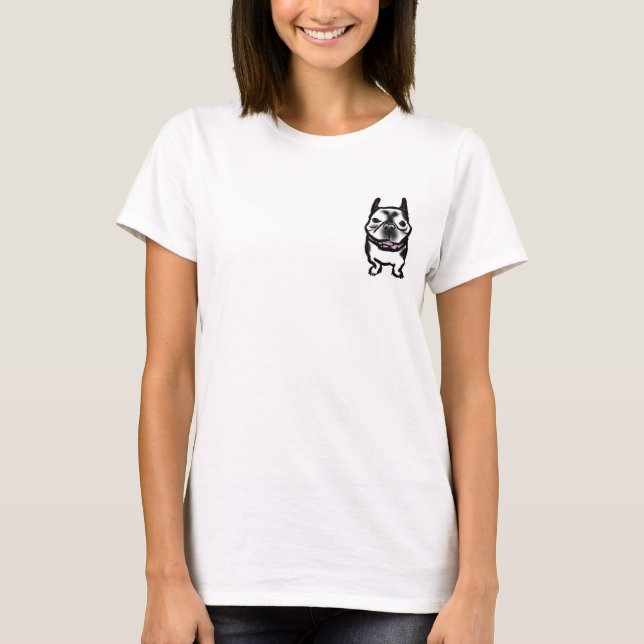 Camiseta Buldogue francês T'shirts (Frente)