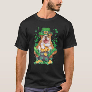 Camiseta Buldogue Irish Dog Hate Calçados Clover Shamrock R