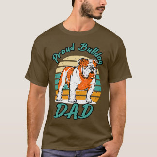 Camiseta Buldogue Pai Engraçado