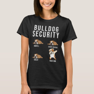 Camiseta Buldogue Security English Buldogue Dog Cute Pet