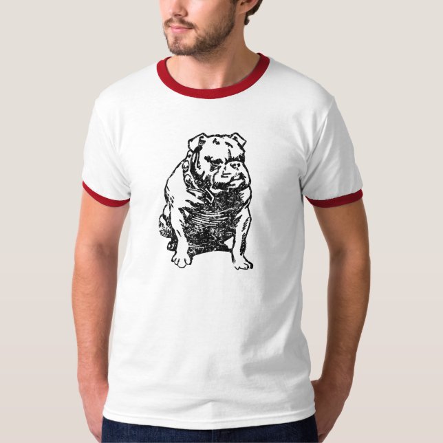 Camiseta Buldogue (vintage) (Frente)
