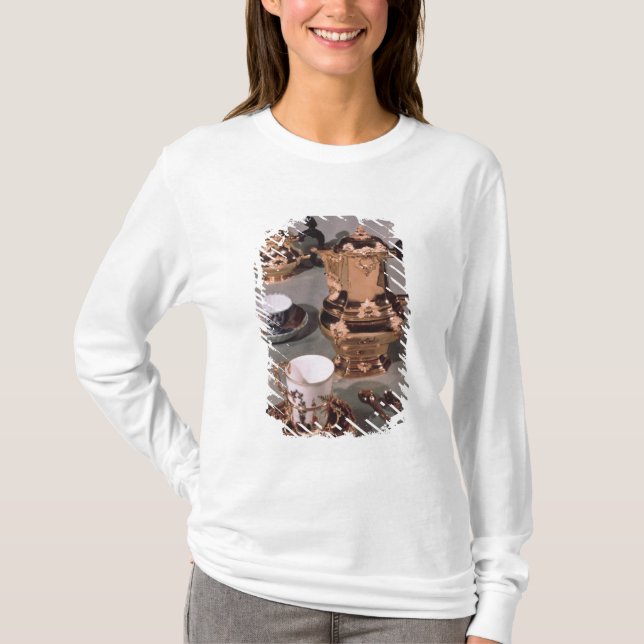 Camiseta Bule, açucareiro, pote do chocolate e caneca (Frente)