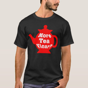 Camiseta Bule de chá - Mais chá, Vigário? - Vermelho e Bran