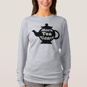 Camiseta Bule - mais vigário do chá? - Preto e branco