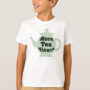 Camiseta Bule - mais vigário do chá? - Preto na luz - ver