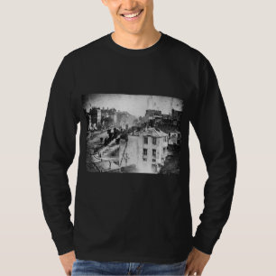 Camiseta Bulevar du Templo, por Daguerre, foto histórica