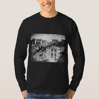 Camiseta Bulevar du Templo, por Daguerre, foto histórica