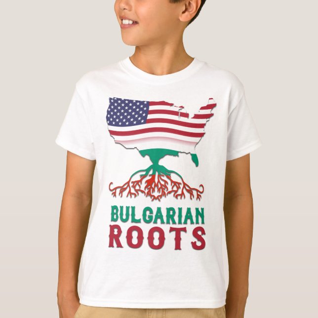 Camiseta Búlgara Americana de Raízes (Frente)