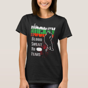 Camiseta Bulgária: Apoiante Suor De Sangue Sem Medo De Hóqu