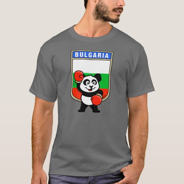 Camiseta Bulgária Boxing Panda (Frente)