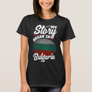 Camiseta Bulgária Bulgária Bandeira búlgara Minha História