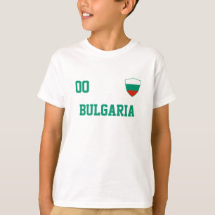 Camiseta Bulgária Custom Name & Number Football Kids Jersey