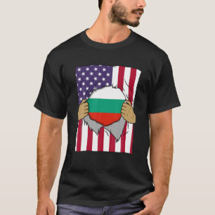 Camiseta Bulgária Flag Dentro Me Home Orgulho Búlgaro Ameri