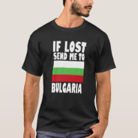 Bulgária Flag Design Se perdido me envie para a Bu