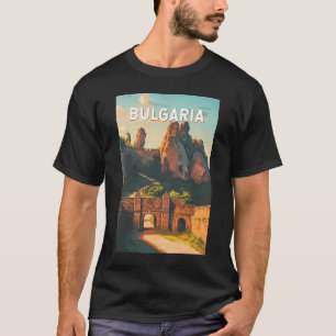 Camiseta Bulgária Ilustração Viagem Art Vintage