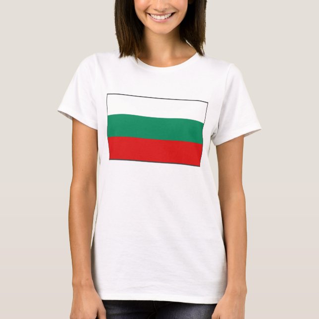 Camiseta Bulgária Sinalizador x Mapa T-Shirt (Frente)