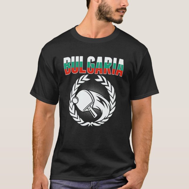 Camiseta Bulgaria Table Tennis  Bulgarian Ping Pong Support (Frente)
