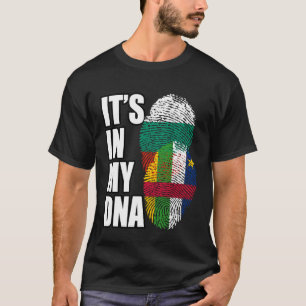 Camiseta Búlgaro E Centro-Africano Mistura De DNA Bandeira
