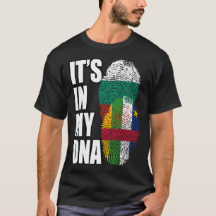 Camiseta Búlgaro E Centro-Africano Mistura De DNA Bandeira 