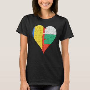 Camiseta Búlgaro Flag Heart