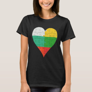 Camiseta Búlgaro Flag Heart