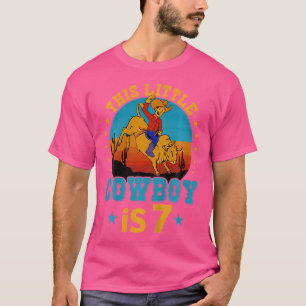 Camiseta Bull 7 Birthday Boy 7 anos de idade Western Co